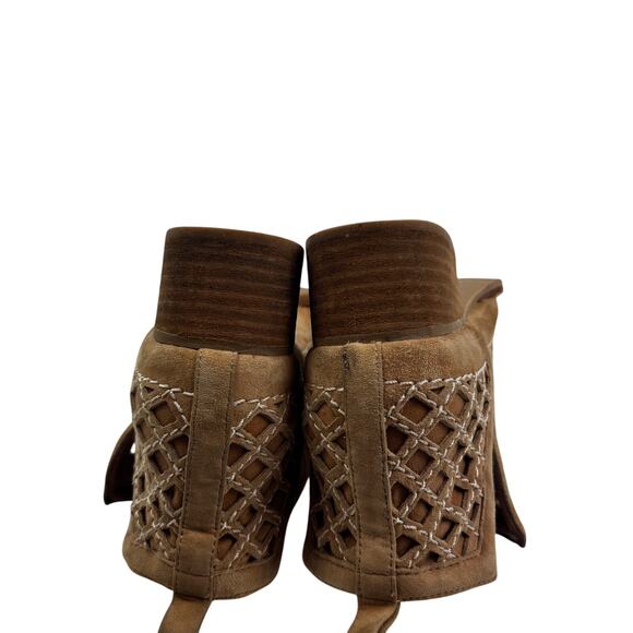 Jeffrey Campbell Taggart Laser Cut Lattice Leather Booties Women's Size 6.5 - Picture 6 of 12